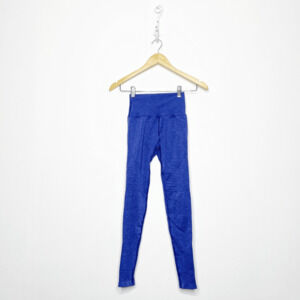 ALPHALETE REVIVAL RG LEGGING SONIC BLUE seamless high rise moto Womens SMALL S